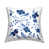 Motif floral bleu
