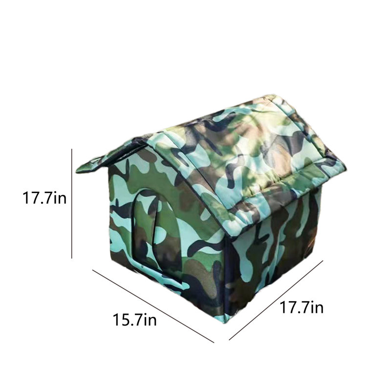 Chenil d'extérieur imperméable et imperméable 17,7 x 15,7 x 17,7 po, B