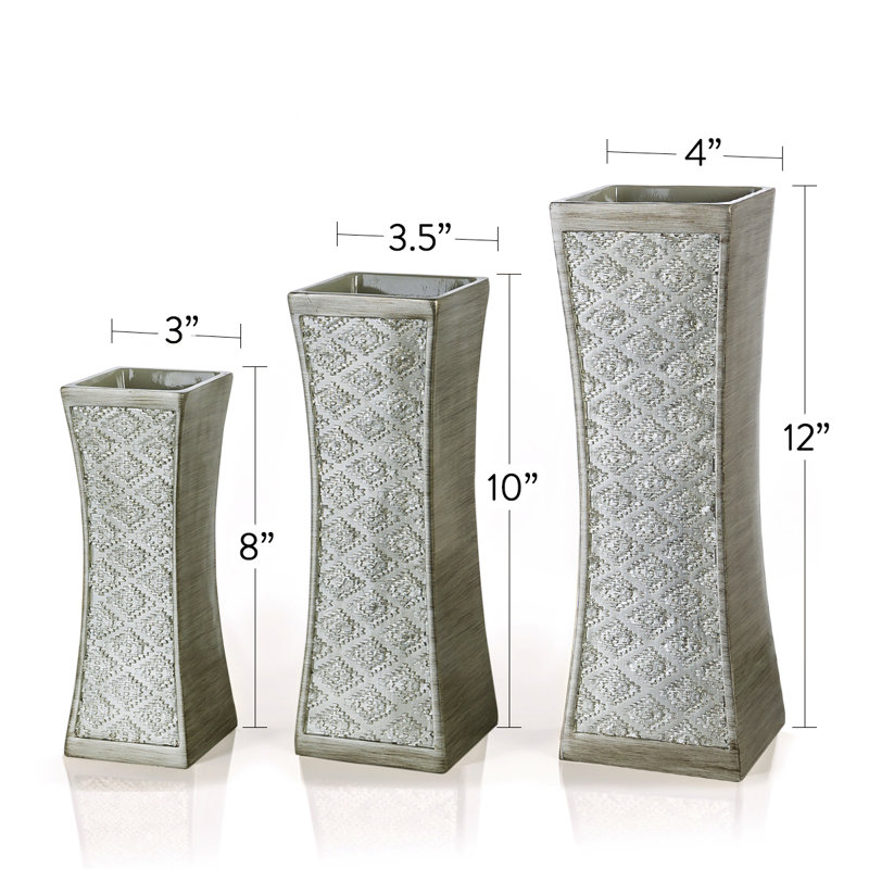 Ensemble de 3 vases de table Dublin Flower