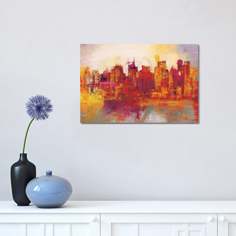 Abstract New York City by Brian Carter - Wrapped Canvas Print, 30.48 cm H x 45.72 cm W