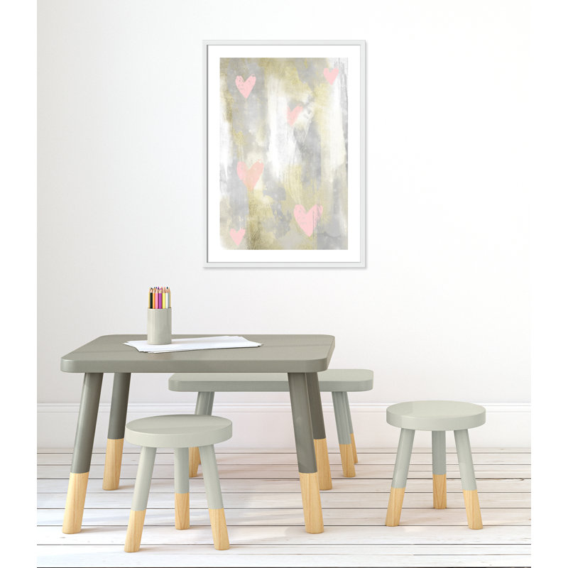 Décoration murale 1 enfant love explosion, H 35,5 po x l 25,5 po x P 1,19 po, Encadré de boîte blanc
