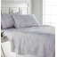 Ensemble de draps en satin de coton à densité de tissage 300 fils Southos Fine Linens Myosotis Scorpioides, poche très profonde de 22 pouces, très grand californien, gris-1057044791-1057044784