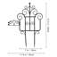 39 cm H x 30 cm W Border Fencing
