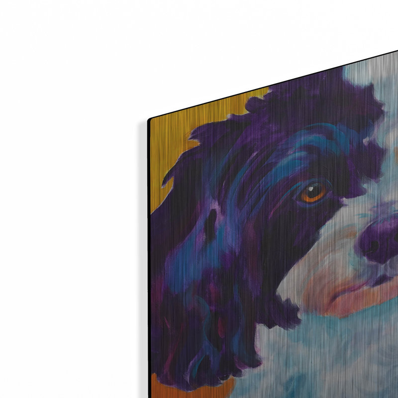 «Teddy Bear Dog» par Dawg Painter, H 12 po x l 12 po