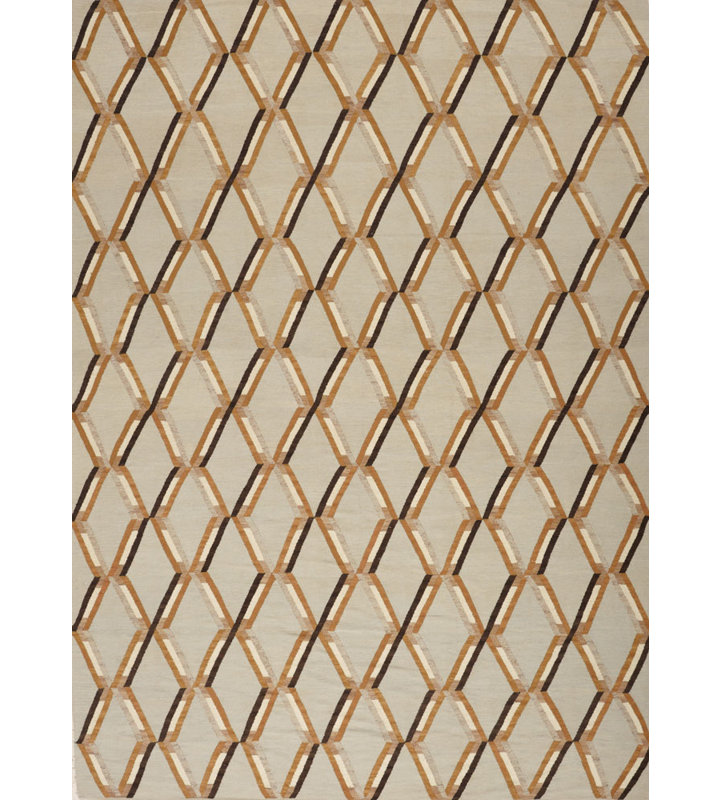 Geometric Area Rug in Beige
