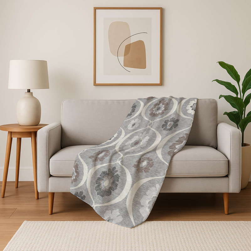 Jeté Sherpa ASB858 Addison, Gris