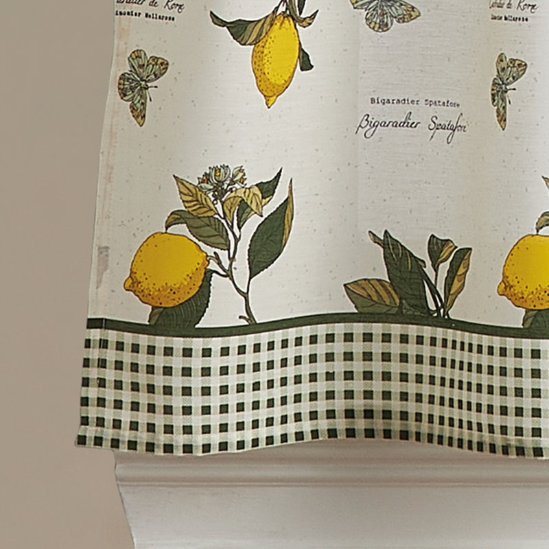Maribeth Plaid Tailored Kitchen Curtain