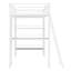 Lit mezzanine simple en métal avec 3 couches de tablettes et de bureau, lit élégant en métal avec tableau blanc-1287341961