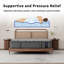Matelas hybride ferme en mousse à mémoire de forme 14 po avec mousse viscoélastique imprégnée de gel-964575946