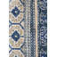 Tapis bleu en laine noué à la main de conception unique 5 pi 7 po x 7 pi 11 po nouvel âge Shahsevan