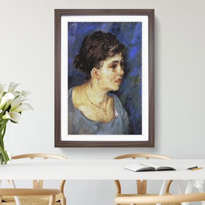 Woman in Blue by Vincent Van Gogh - Picture Frame Painting