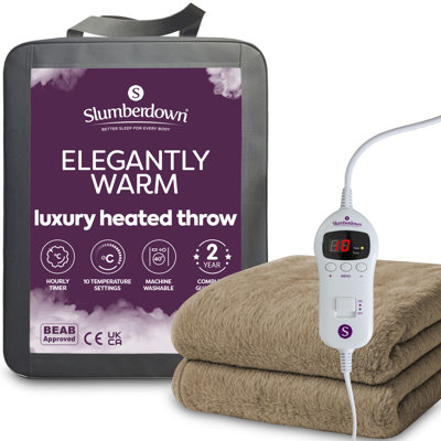 Slumberdown Elegantly Warm Heated Throw