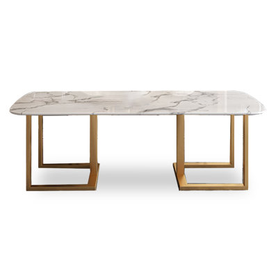 Italian minimalist modern rectangular dining table