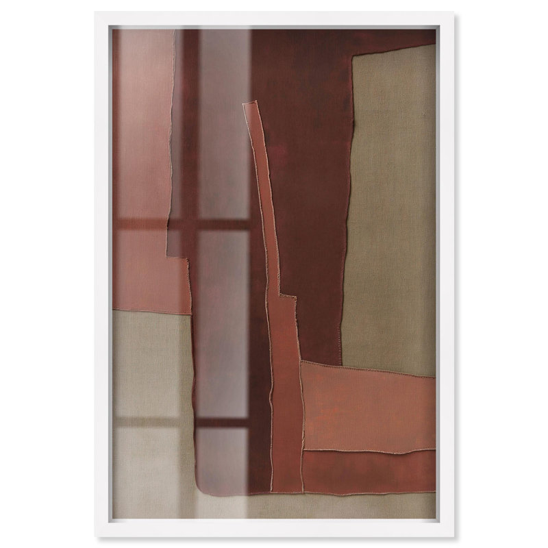 Décoration murale bohème Raw Edge III par Art Remedy, cadre blanc, 25 x 37, H 37 po x l 25 po, Cadre blanc