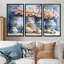 Floral Pottery In Blue And White Tones - Coastal Pottery Wall Art Living Room Set-107181464-107181456