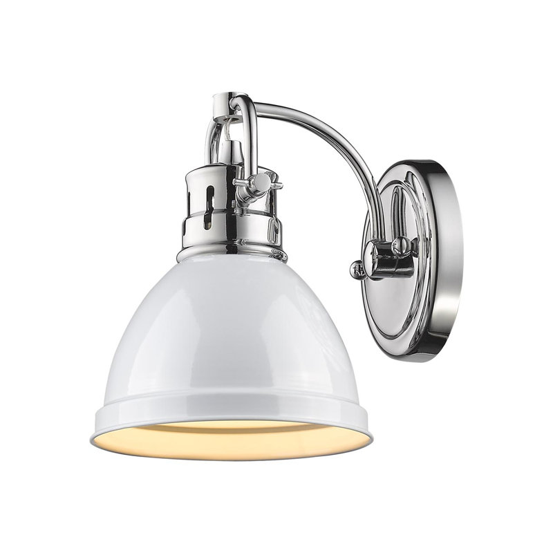 Dimmable Vanity Light, White, Chrome