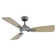 Mykonos 52" 3 - Blade Outdoor/Indoor Smart Ceiling Fan with Remote Control and LED Light Kit Included, Works With Alexa and iOS or Android App