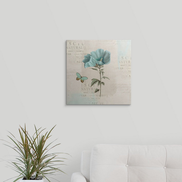 Napolitano «En Bleu V» par Katie pertiet, reproduction d'art, H 35 po x l 35 po x P 1,5 po, Toile