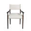 Ensemble de 4 fauteuils de salle à manger rembourrés en bois massif-492349770