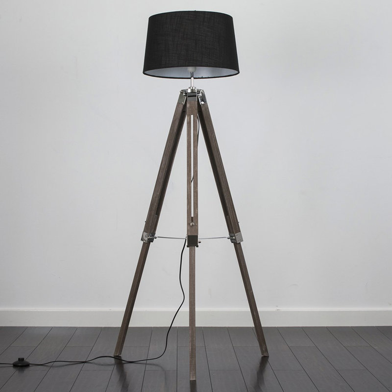 Wilhelm 152cm Tripod Floor Lamp, Black, Not Included