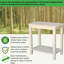 Solid  Accent Table With Customizable Unfinished Design, Sturdy Construction, And Functional Storage Shelf For Living Room Or Entrywa