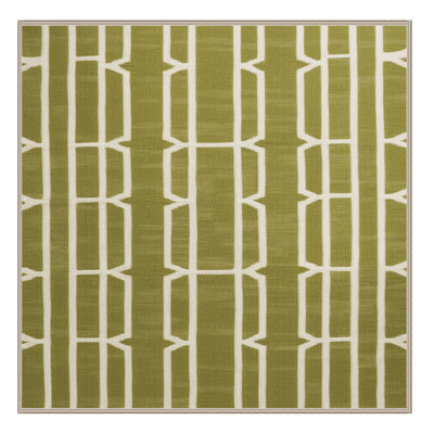 Tapis brun treillis lavable à la machine