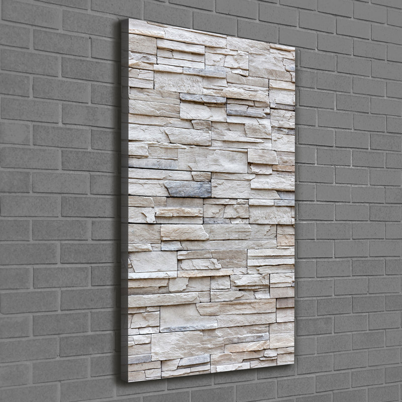 A Stone Wall - Wrapped Canvas Print