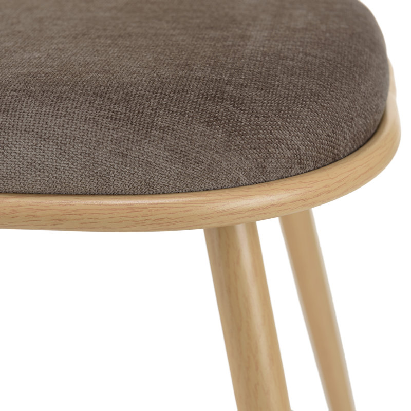 LEA 48cm H Metal Side Chair, Brown