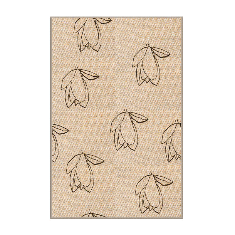 Performance Wool Floral Indoor Rug, Rectangle 2' x 4'
