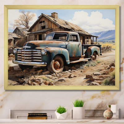 Farm Pickup Truck Elegance - Pickup Truck Canvas Art