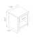Aimaan 20.3" 1 Drawer Nightstand