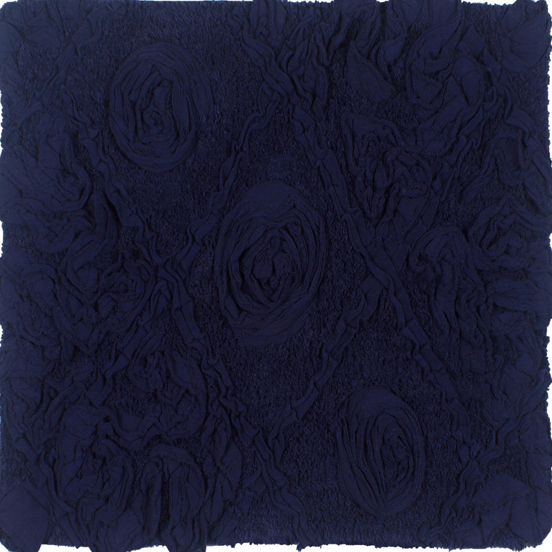 Schoenberger Floral Design Cotton Bath Rug, 54" L x 21" W, Green
