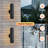 Modern Black Led Outdoor Wall Sconce