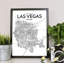 « las vegas city map », reproduction d’impression sur affiche en tons-31735220