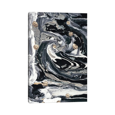 Steelpix Metal Canvas - Ebony & Ivory I by Alicia Ludwig