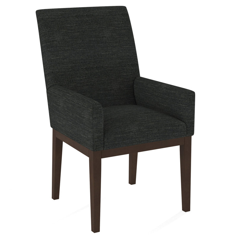 Upholstered Arm Chair, Salvador Butter, Nutmeg
