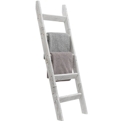 Gracie Oaks 58in Wooden Blanket Ladder