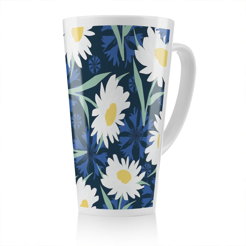 Daisies On Latte Mug