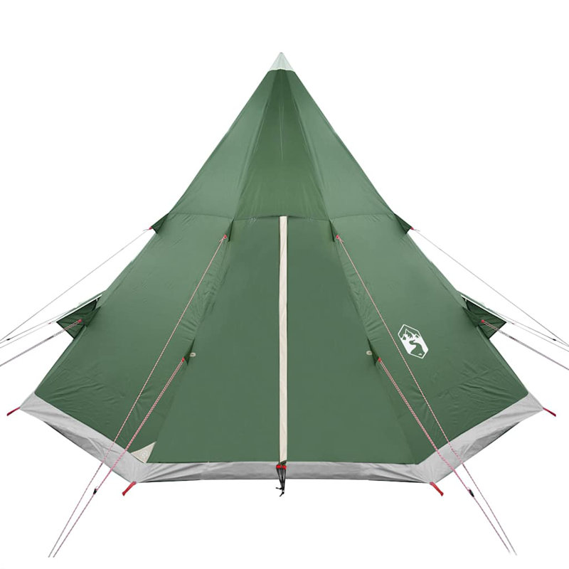 Tente de camping Vidaxl Tipi 4 personnes imperméable, Vert