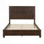 Ensemble de chambre à coucher 4 pièces avec lit, 2 tables de chevet et commode 5 tiroirs-1491555047
