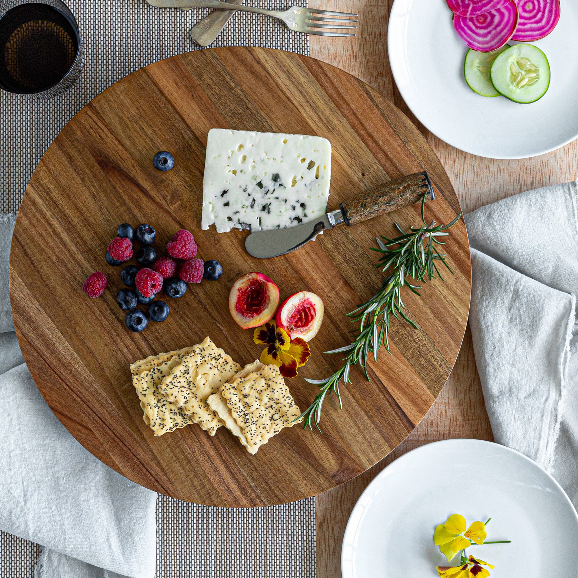 Round Wood Lazy Susan