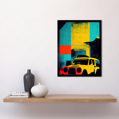 Andy Warhol Inspired Car Taxi - Single Picture Frame Print