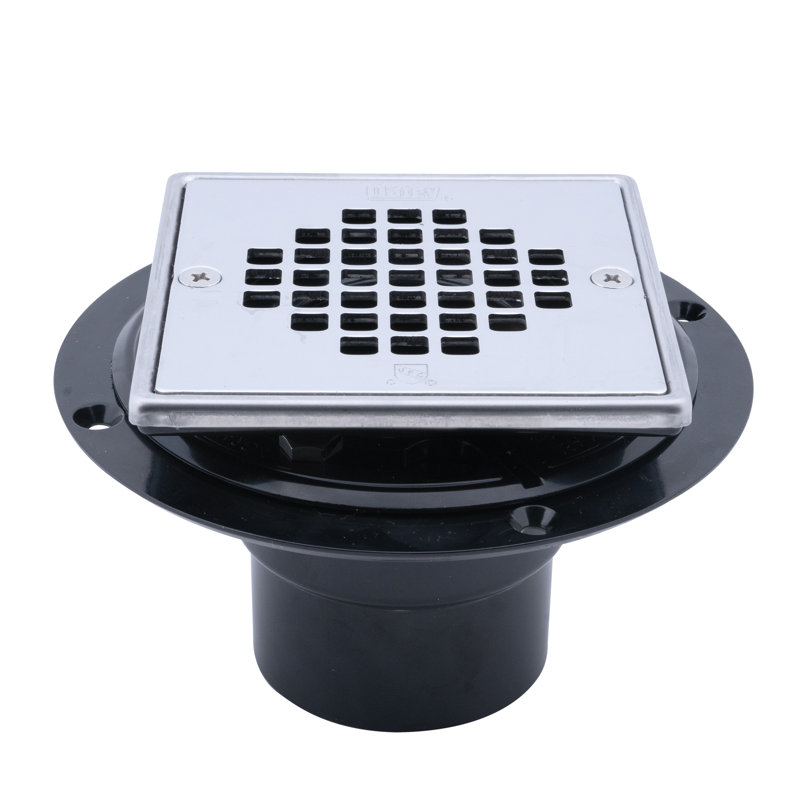 Plastic ABS Drain Stainless Steel Snap-In Strainer with Ring