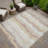 Machine Washable Indoor/Outdoor Lanphear ACN2397 Stripes Rug-728194707