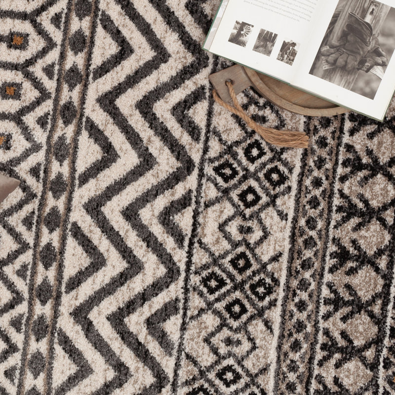 Rousey Striped Indoor Rug, Rectangle 7'10" x 9'10"