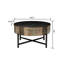 Élégante table basse rustique en bois de manguier et en fer pour salon moderne avec centre de table avec base