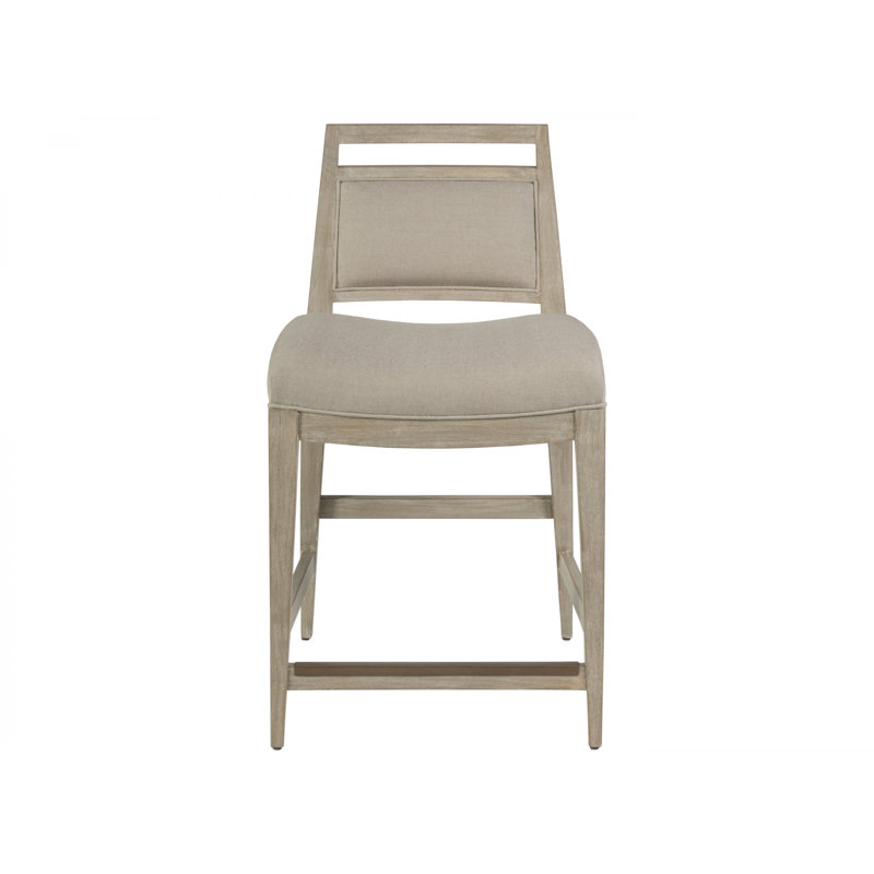 Cohesion Upholstered Stool, Counter Stool (24.5” Seat Height), Bianco