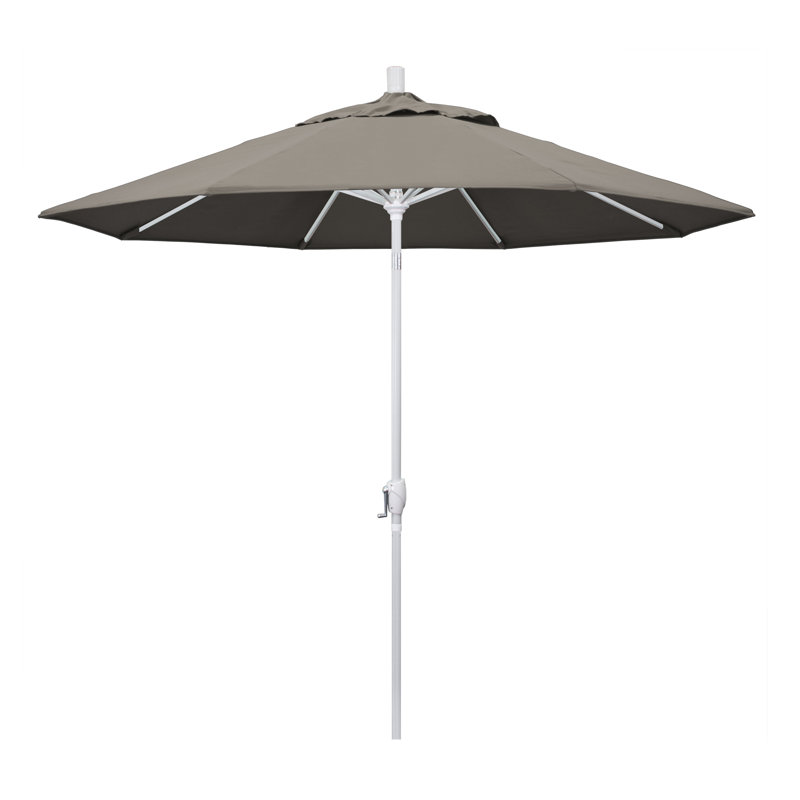 Parasol de marché 9 pi Ayomipo, Taupe - Pacifica, Blanc