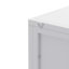 Armoire de coin moderne de 22,25 po avec portes et tablettes en verre trempé pour un rangement polyvalent dans la salle de bain, le salon et la chambre à coucher