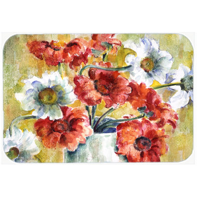 Caroline's Treasures Flowers Glass Cutting Board